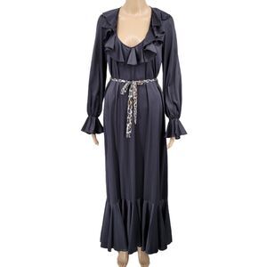 Donald Brooks for Maidenform Maxi Length Nightgown Hostess Dress 70s Vintage